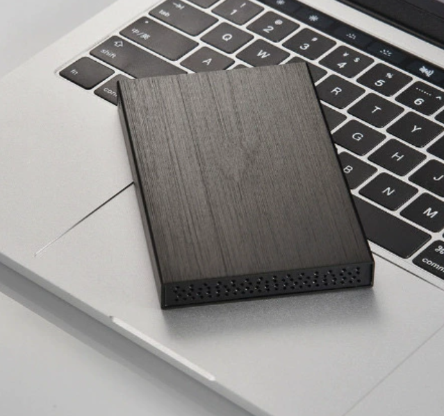 Brushed Metal Portable Hard Drive